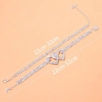 Beautiful Dazzling Cubic Zirconia Chain Anklet 