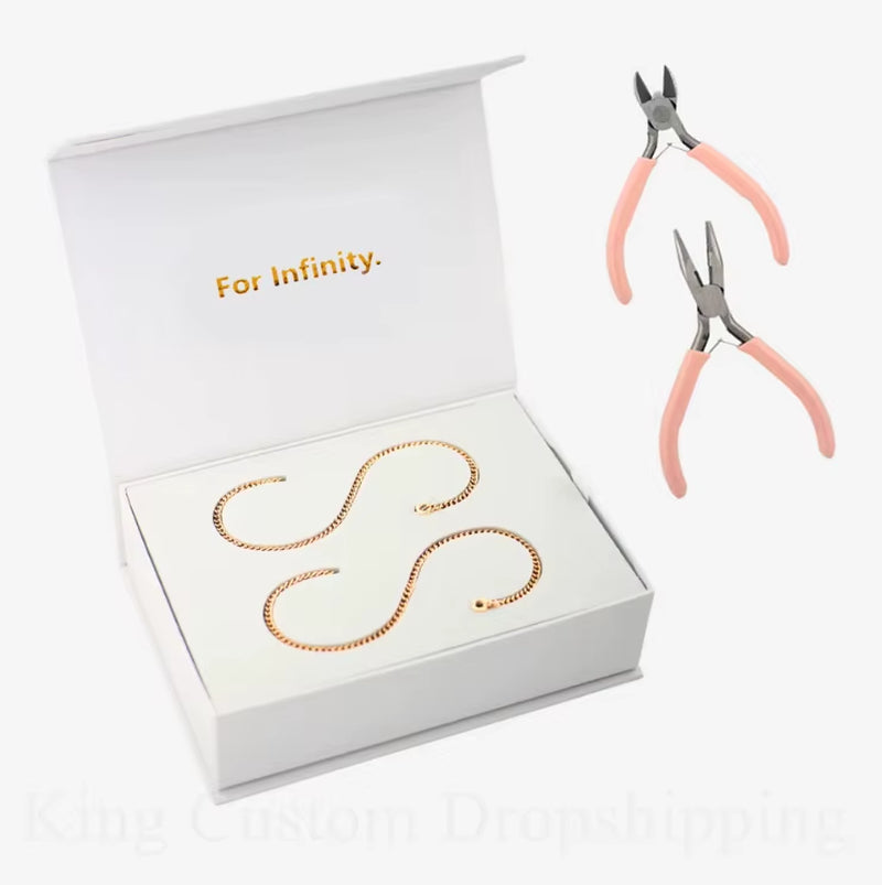 2025 New Permanent Eternal Bracelet Couple Jewelry Do It Yourself Fashion Bracelet Kit Valentine'S Gift for Lover.